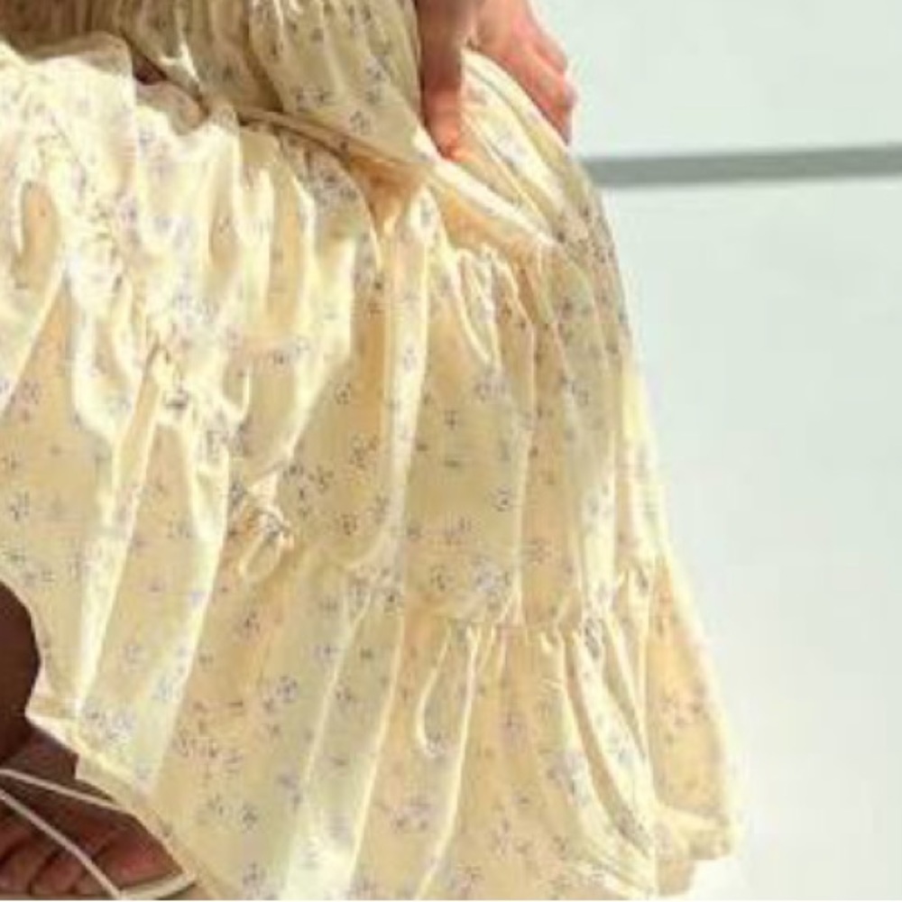 YELLOW FLORAL DRESS